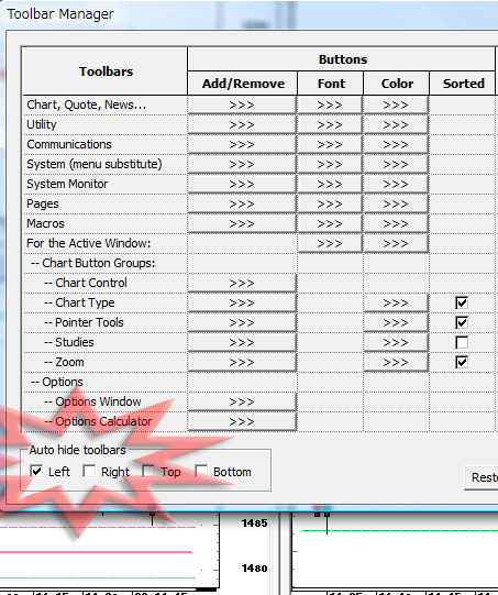 CQG Auto hide toolbar